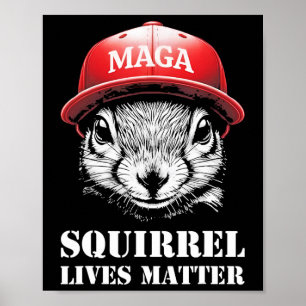 Poster Justiça para amendoim O Esquilo Vive Problema Vota