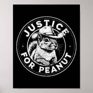 Poster Justiça Para O Amendoim O Esquilo - Pnut Pnut Pean