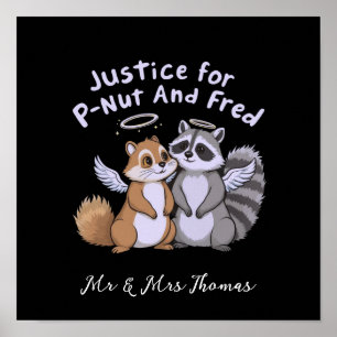 Poster Justiça para P-Nut e Fred Um Stand Humorístico