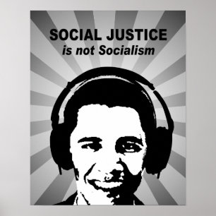 Poster Justiça social não é socialismo