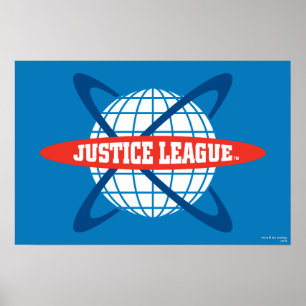 Póster Justice League Globe Logo