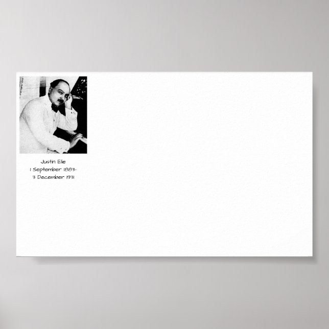 Poster Justin Elie (Frente)