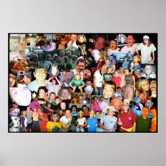 Póster Justin Family Collage