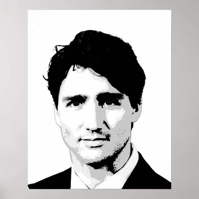 Póster Justin Trudeau Portrait (Frente)