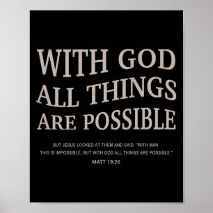 Poster Juventude Com Deus Todas as Coisas São Possíveis M