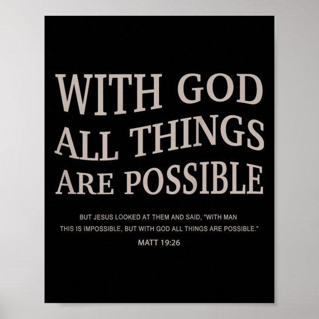 Poster Juventude Com Deus Todas as Coisas São Possíveis M (Frente)
