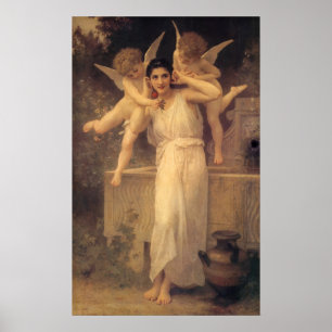 Póster Juventude de Bouguereau, Retrato dos Anjos Vitoria