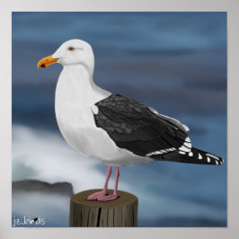 Poster jz. bird Möwe