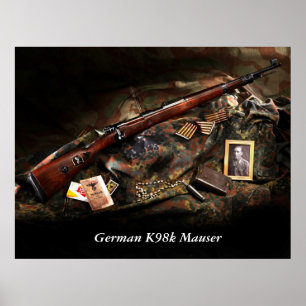 Póster K98k alemão Mauser