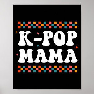 Poster K-p Mamãe Fofo Engraçado Drama Música K-p Coreana 