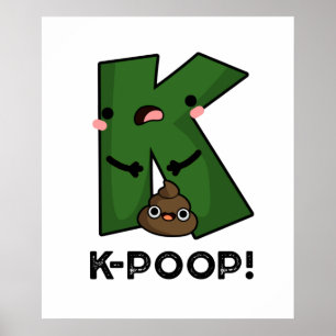 Poster K-poop Funny K-pop Poo Pun