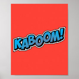 Poster Kaboom! Explosivo Pop de banda desenhada