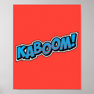 Poster Kaboom! Explosivo Pop de banda desenhada