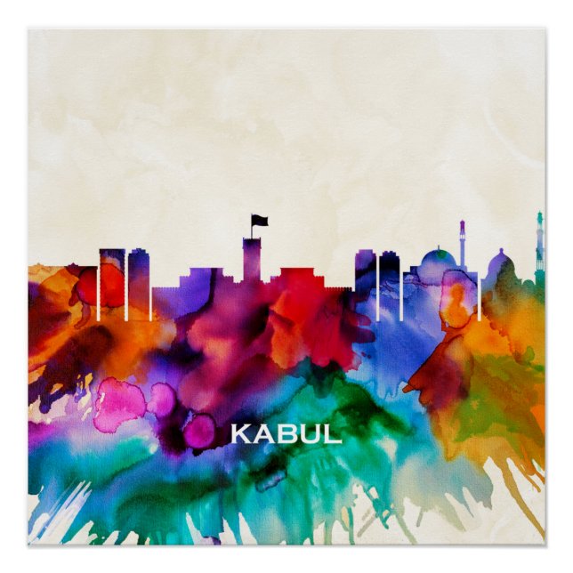 Póster Kabul Skyline (Frente)