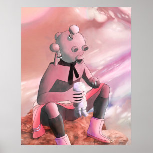 POSTER KACHINA MUDHEAD CARVER