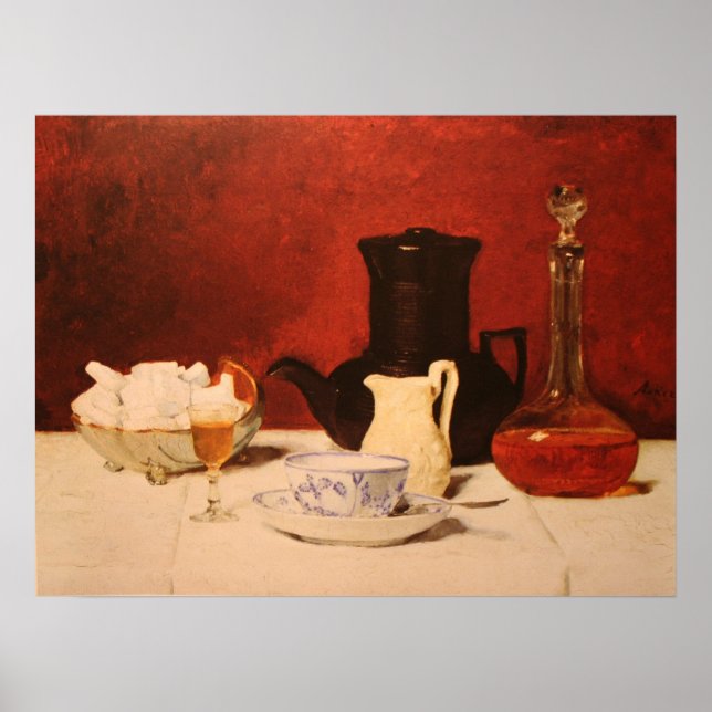 Poster Kaffee und Cognac (Frente)