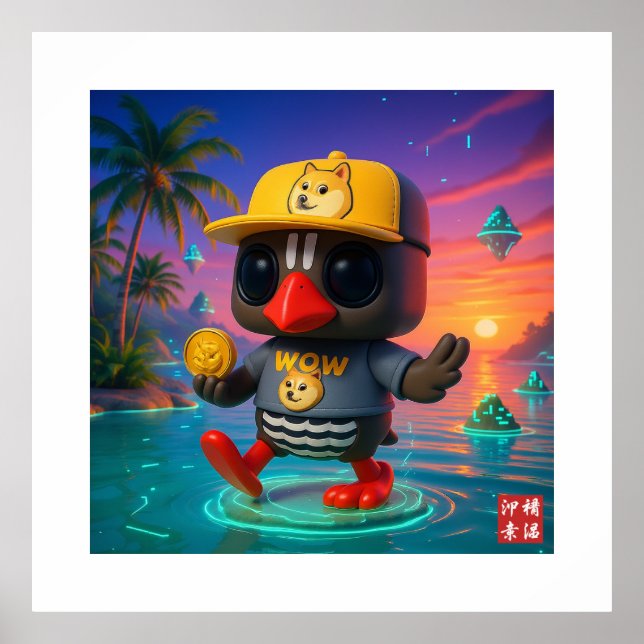 Poster Kagu Crypto Dogecoin (Frente)
