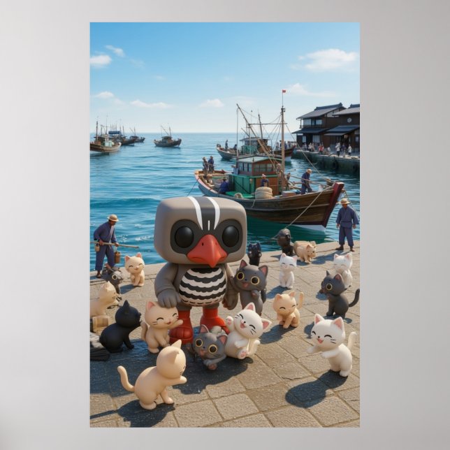 Poster Kagu em Tashirojima (Inspiração) (Frente)