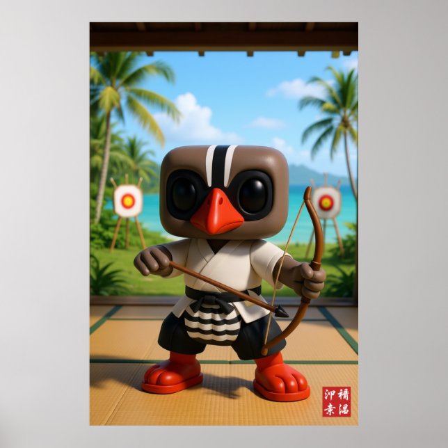 Poster Kagu Tropical Kyudo (Frente)