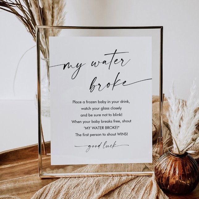 Poster KAIA My Water Broke Game Sign (Criador carregado)