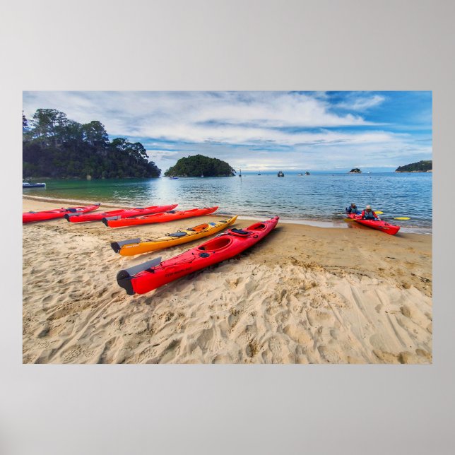 Poster Kaiteriteri, Praia de Nelson, Nova Zelândia (Frente)