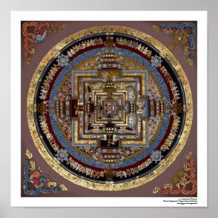 Póster Kalachakra Mandala Um Cartaz