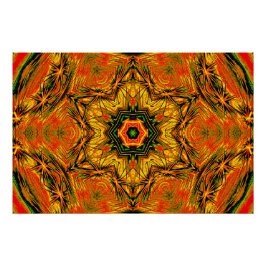Póster Kaleido Starburst – Glossy Art Poster