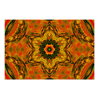 Póster Kaleido Starburst – Glossy Art Poster