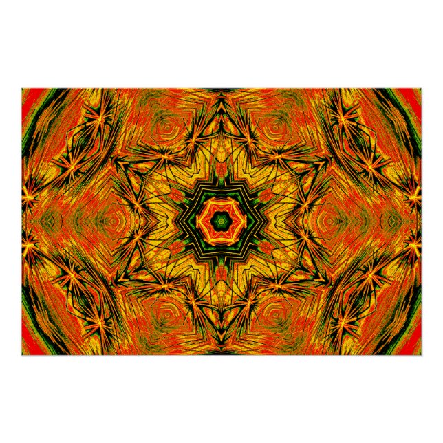 Póster Kaleido Starburst – Glossy Art Poster (Frente)
