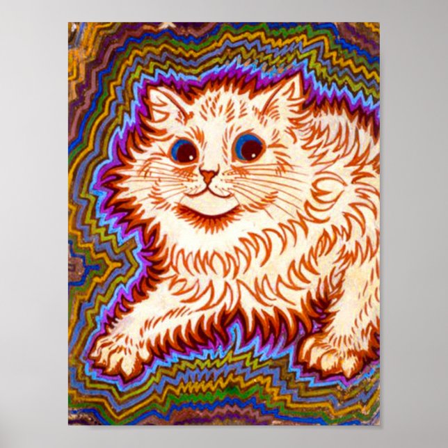 Poster Kaleidoscope Cat (Frente)
