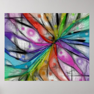 Póster Kaleidoscope Dragonfly