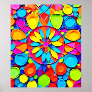 Poster Kaleidoscope Sinfonia Trabalho de arte