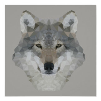 Póster Kaleidoscope Wolf