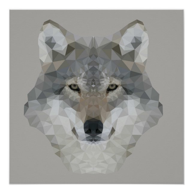 Póster Kaleidoscope Wolf (Frente)
