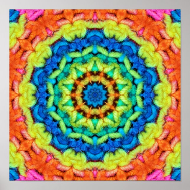 Poster Kaleidoscópio de Dia Ensolarado (Frente)