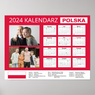 Poster Kalendarz z własnymi zdjęciami 2024   POLÔNIA