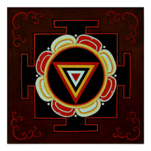 Póster Kali Yantra