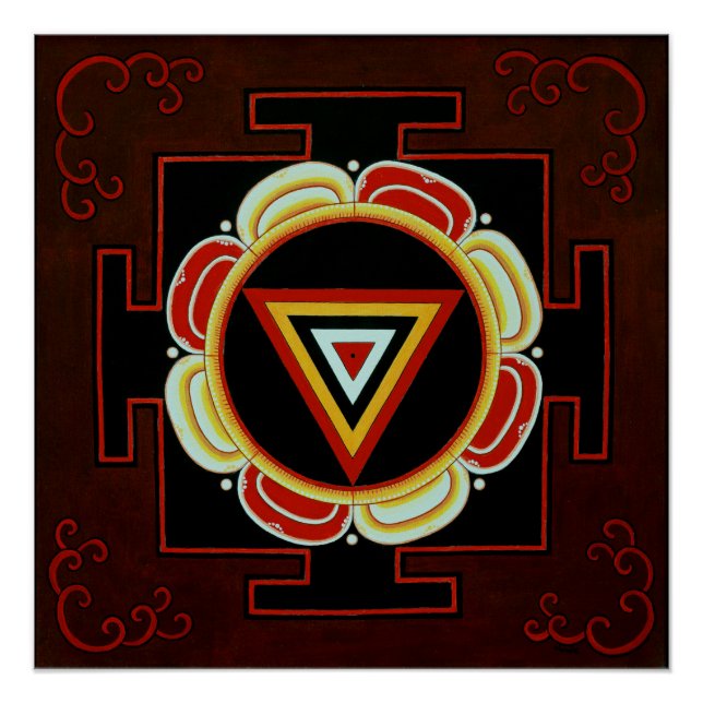 Póster Kali Yantra (Frente)