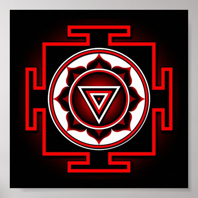 Poster Kali Yantra (Frente)