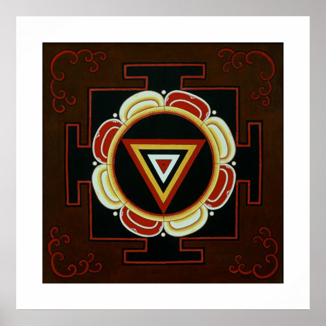 Poster Kali Yantra (Frente)
