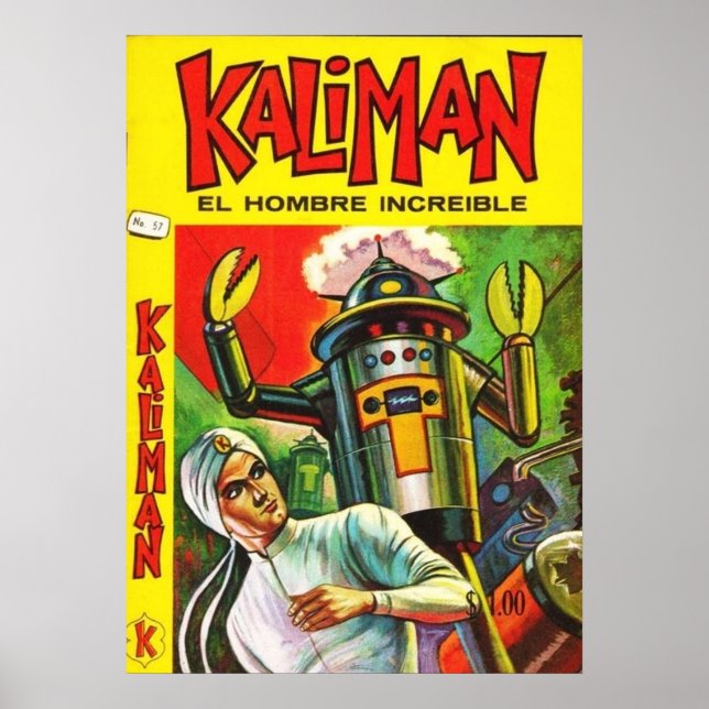 POSTER KALIMAN VS ROBOT (Frente)