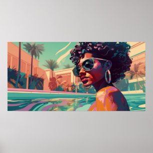 Poster Kalisha nadando no paraíso