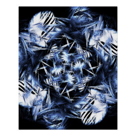 Póster Kaliverse Fluid Fractal #01 Cartaz