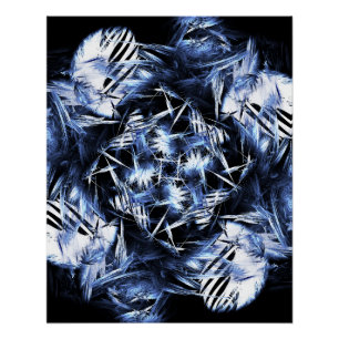 Póster Kaliverse Fluid Fractal #01 Cartaz