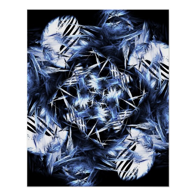 Póster Kaliverse Fluid Fractal #01 Cartaz (Frente)