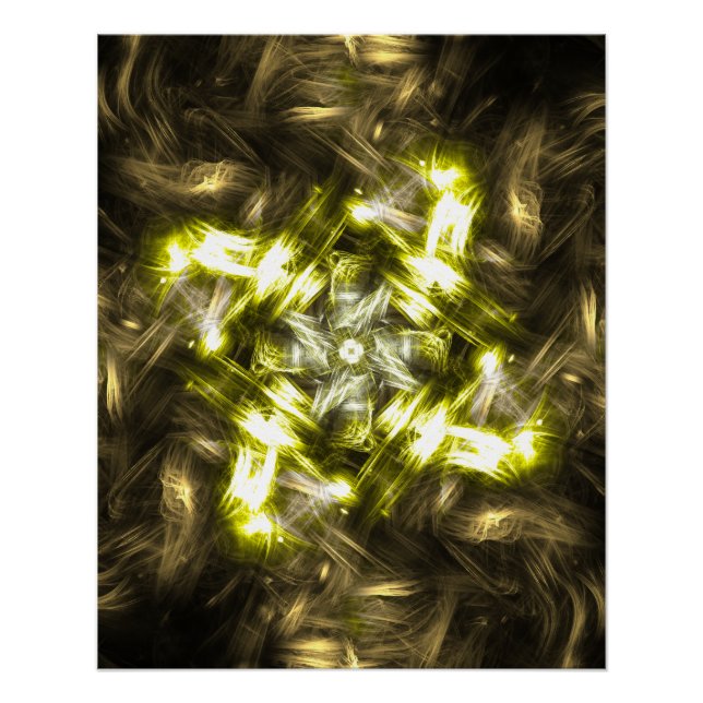 Póster Kaliverse Fluid Fractal #01 Cartaz (Frente)