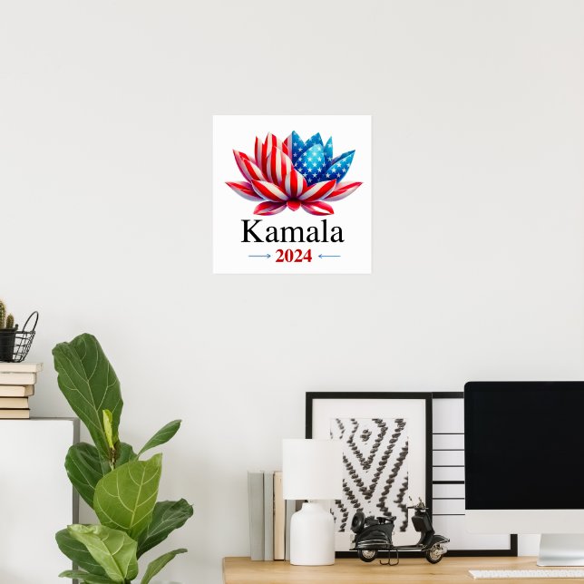 Poster Kamala 2024 - (Escritório em casa)