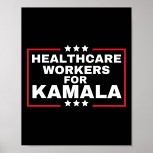 Poster Kamala 2024 Enfermeira Para Harris Profissionais D