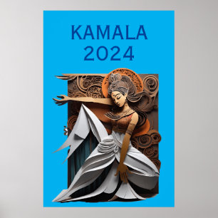 Poster Kamala 2024 para o Presidente Thunder_Cove