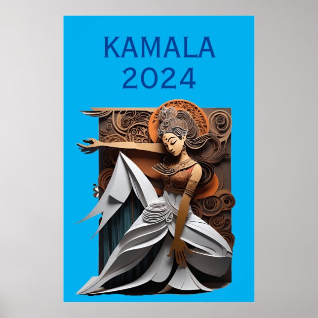 Poster Kamala 2024 para o Presidente Thunder_Cove (Frente)